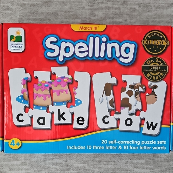 The Learning Journey Other - The Learning Journey Spelling Puzzle Set - Red